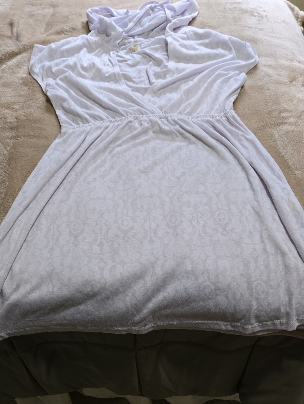Balance Collection White Hooded Swim Coverup